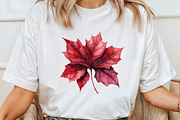Watercolor Burgundy Autumn Clipart, an Illustration by Pixels.Craft (Thumbnail 4 of 7)