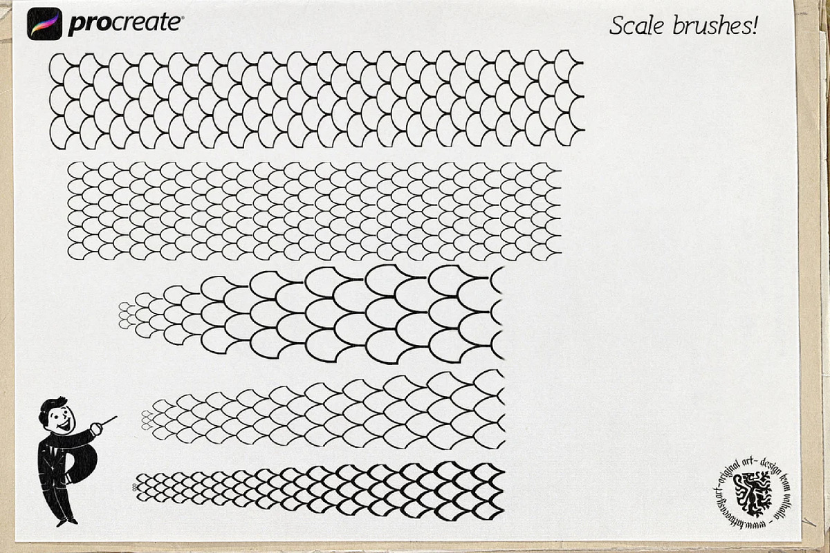 Procreate scale design kit, a Brush Add-On by Studio.Valhalla (Photo 4 of 8)