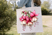 Watercolor Spring Flower Clipart PNG, an Illustration by Canvas Craft (Thumbnail 5 of 7)