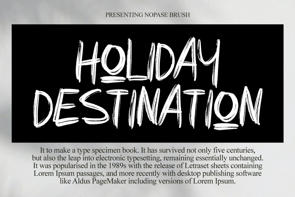 Nopase - Handwritten Brush, a Handwritten Font by tebaltipislab (Photo 6 of 9)