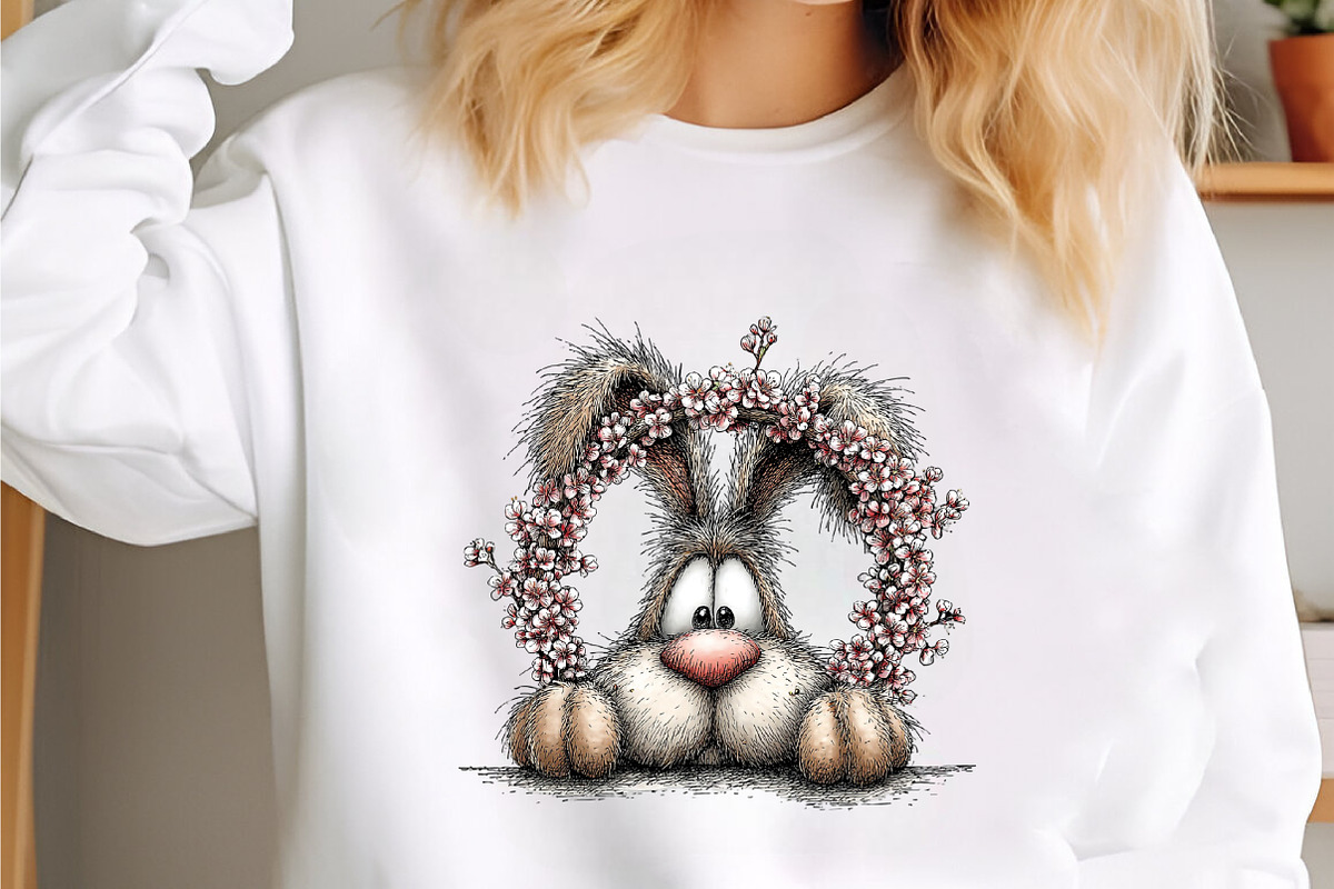 Peeking Easter Bunny Clipart, an Illustration by designcity5 (Photo 3 of 5)