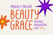 Beauty Grace Font, a Handwritten Font by Timurtype (Thumbnail 1 of 7)
