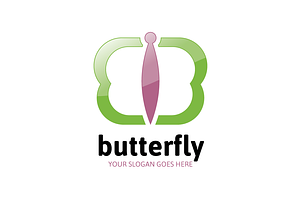 Butterfly Logo - Letter B