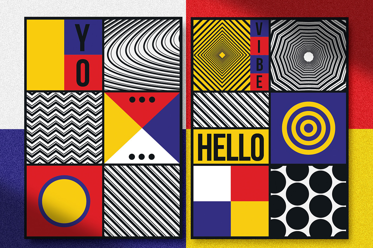 Modern De Stijl Poster Design, a Templates & Theme by wavebreak (Photo 2 of 2)