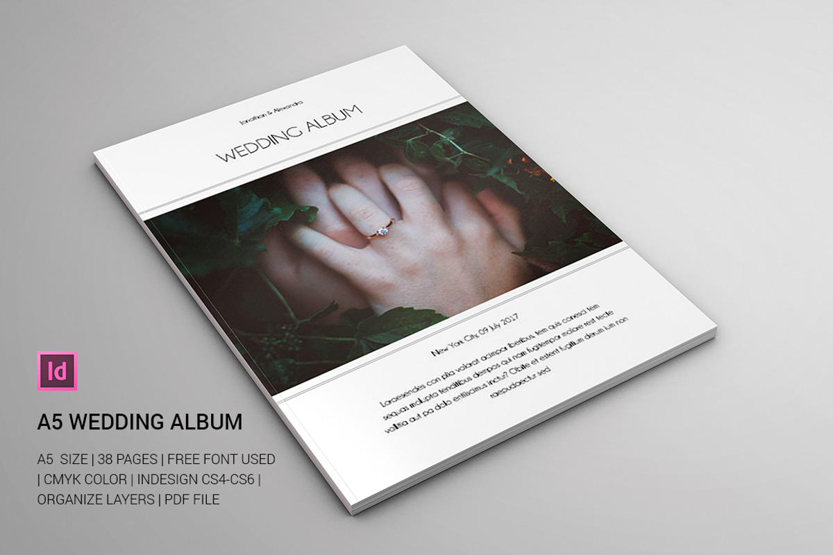 A5 Wedding Album, a Brochure Template by Bookrak Graphic Design (Photo 1 of 8)