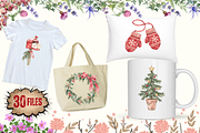 Hand Drawn Christmas PNG Cliparts, a Seasonal Illustration by Ink Gallery (Thumbnail 4 of 13)