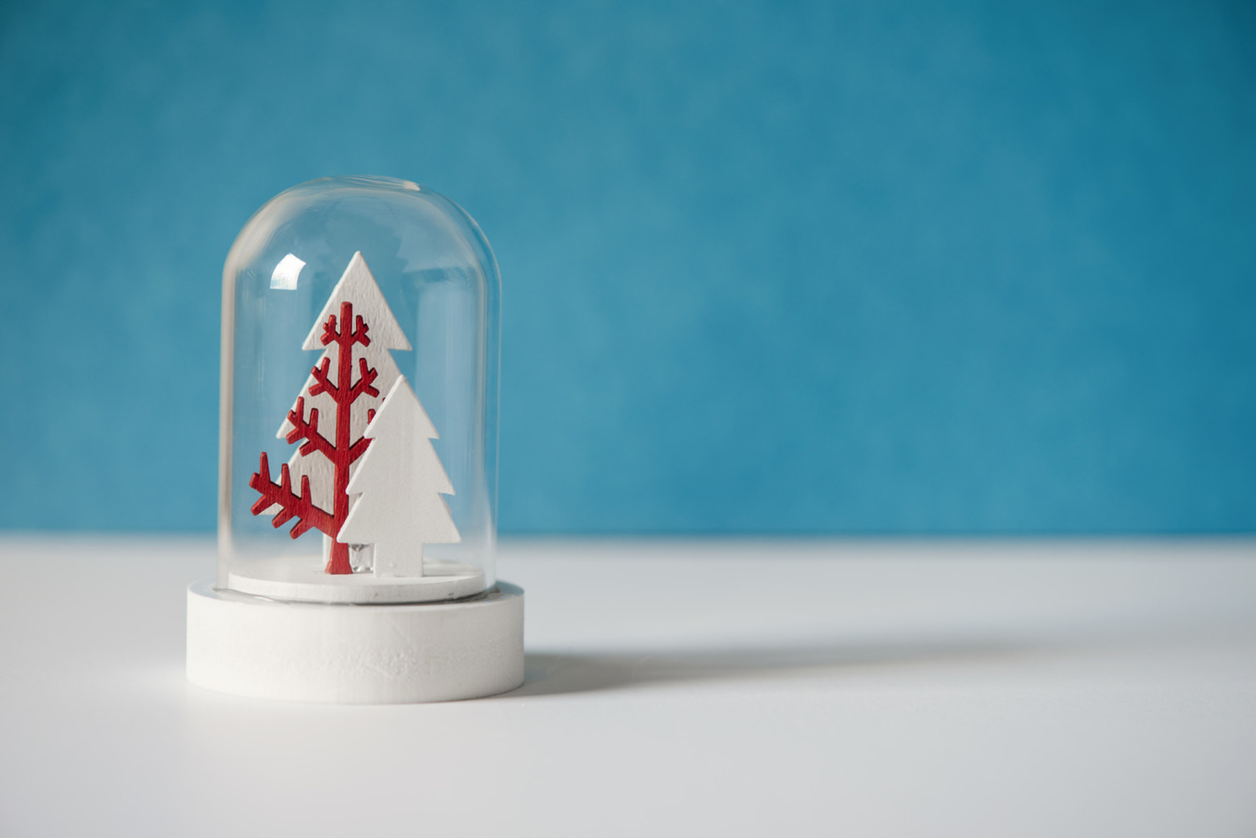 Christmas snow globe with trees stock photo containing snow and globe, a Holiday Photo by RosyMaple