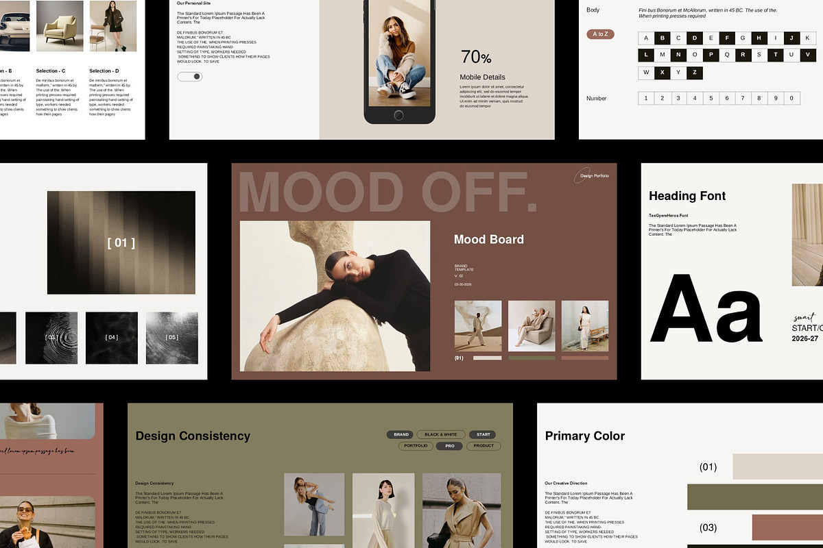 Mood Board Presentation Template, a Presentation Template by slidestock55 (Photo 6 of 9)