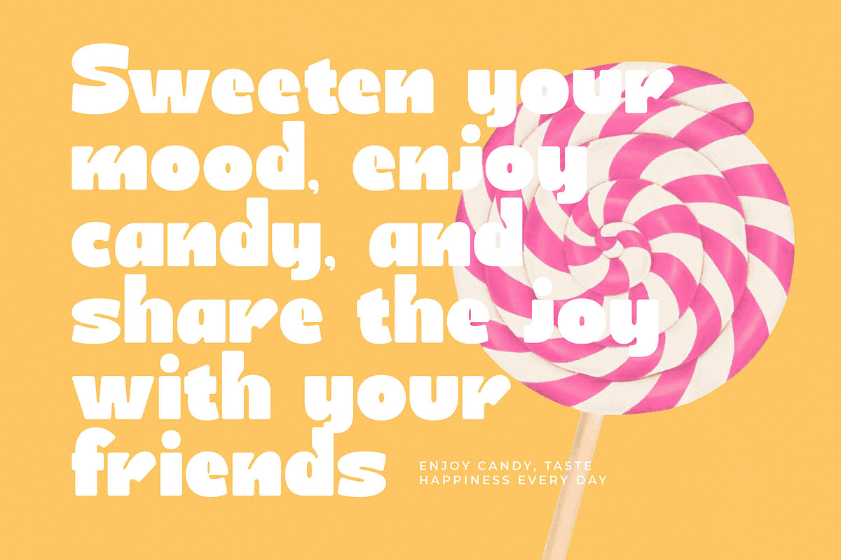 Brink Candy Playful Bubble Font, a Sans Serif Font by timelesstype.co (Photo 8 of 20)
