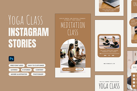 Yoga Class Instagram Stories