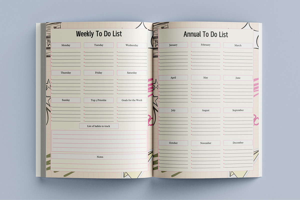 To Do List Bundle Canva Template, a Design Template by Book2bees (Photo 4 of 4)