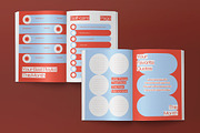Orange Blue Journal Planner, a Templates & Theme by graphicook (Thumbnail 5 of 8)
