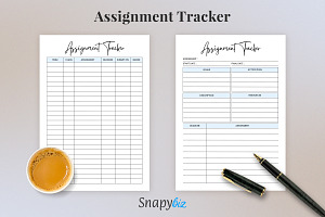 Assignment Tracker Sheet