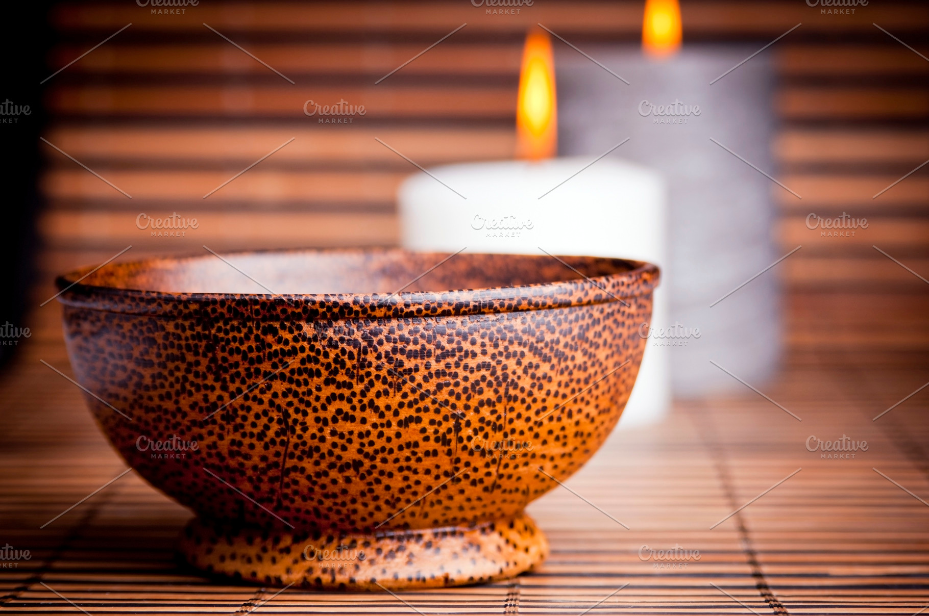 Exotic Bowl and Candles, a Beauty & Fashion Photo by THP Creative