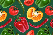 Vegetables illustrations kit, a Food Illustration by Sundra (Thumbnail 2 of 11)
