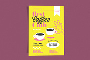 First Coffee Club Yellow, a Flyer Template by Me55enjah Design (Thumbnail 2 of 4)