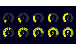 Energy meter indicator. Battery, a Technology Illustration by Stock-Smart-Start