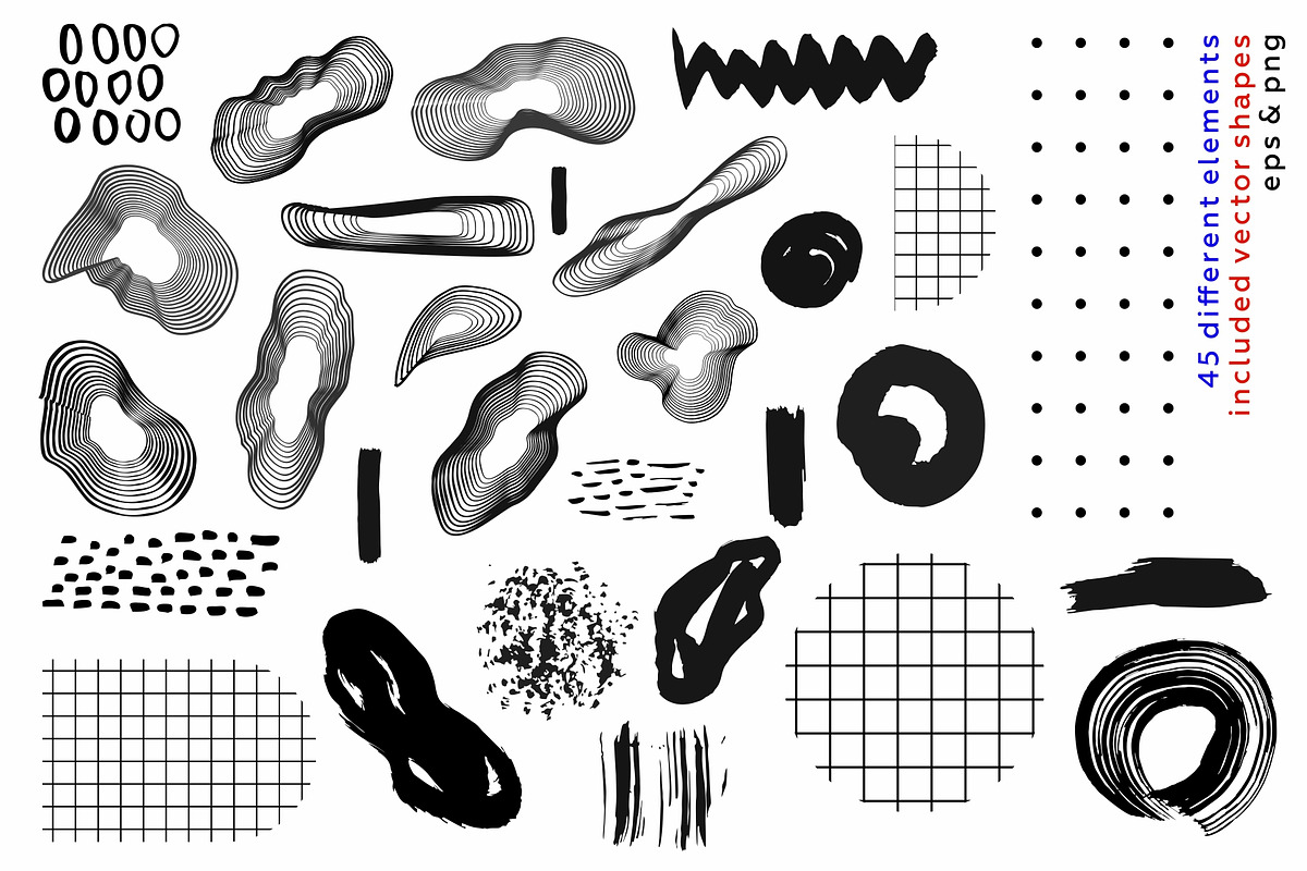 Collage me! Abstract modern bundle, a Pattern Graphic by lisa_kalev (Photo 7 of 26)