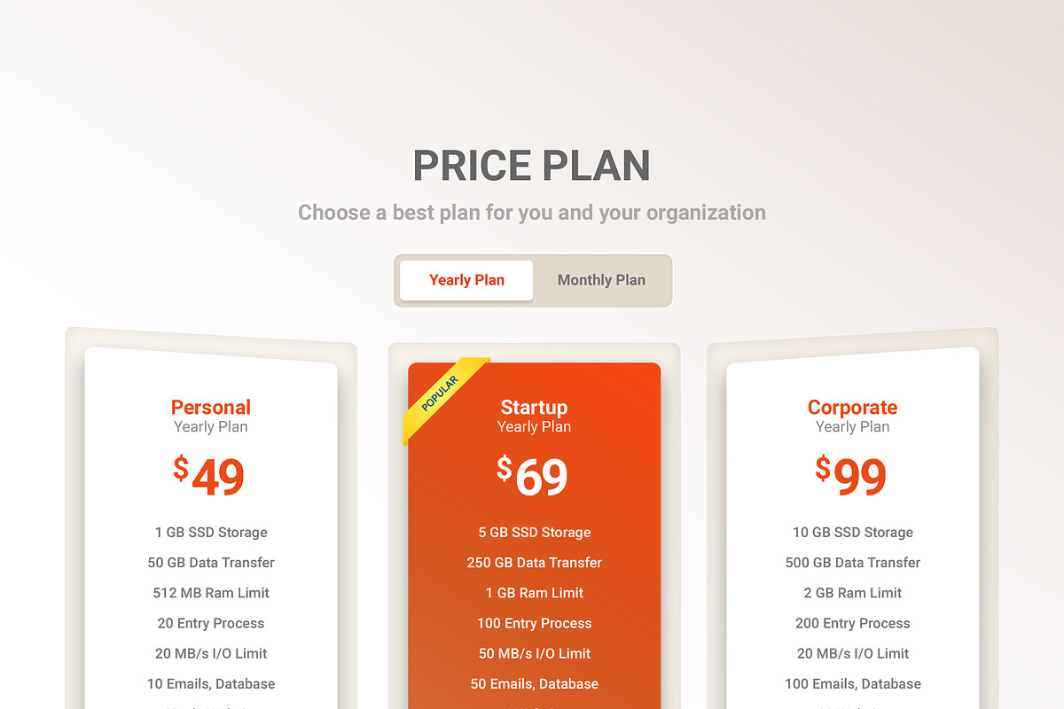 39 Mega Price Tables Bundle, an UI Kit Template by Smashing_Studio (Photo 22 of 40)