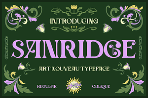 Sanridge - Art Nouveau Typeface