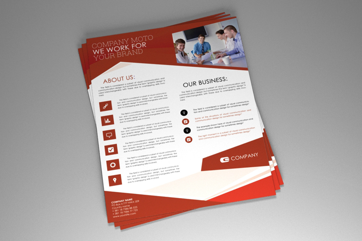 Corporate PSD flyer triangle, a Flyer Template by RudanStudio (Photo 4 of 6)