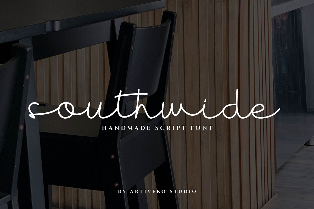 Southwide Elegant Script Font, a Script Font by Artiveko (Photo 1 of 6)