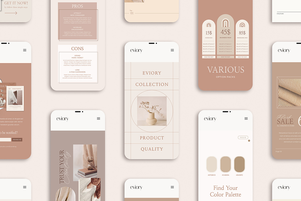 Neutral Carousel Instagram CANVA PS, a Social Media Template by Eviory