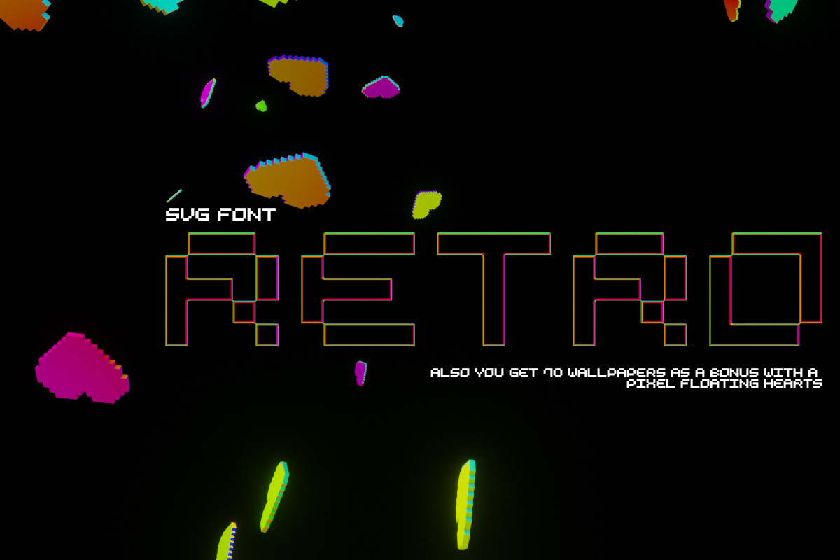 Pixelated Arcade - Typeface SVG&PNG, a Font by saintricchi (Photo 4 of 5)