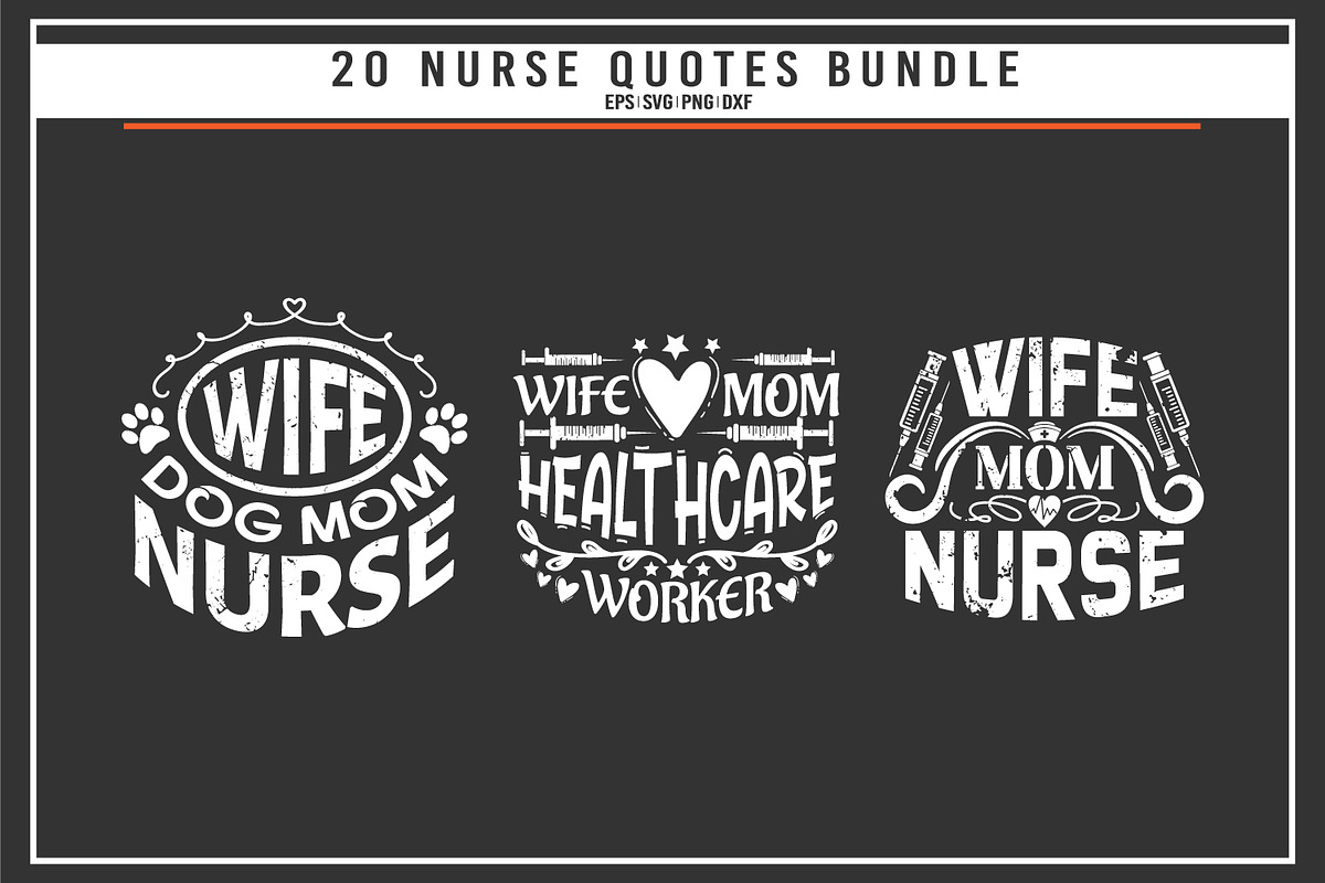 Nurse quotes saying bundle, a Graphic by Uniquesvg99 (Photo 7 of 7)