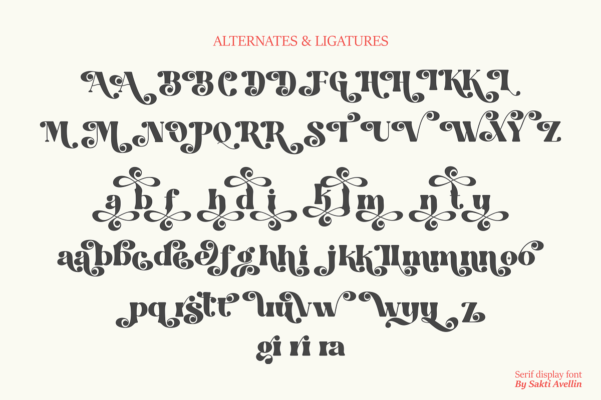 Bright Stars - A Serif Display, a Serif Font by SaktiAvellin (Photo 7 of 13)