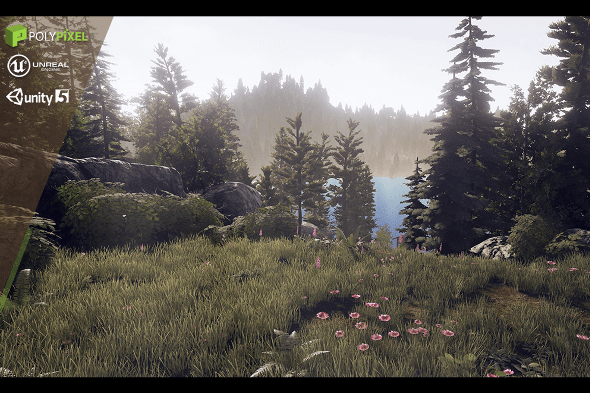 LakeSide Cabin, an Environmental 3D Model by PolyPixel (Photo 1 of 7)