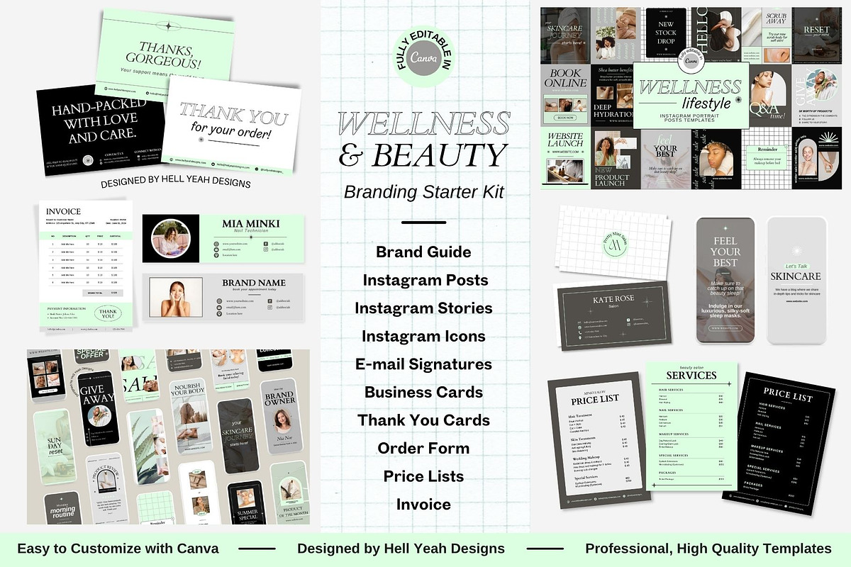 Wellness Lifestyle Brand Starter Kit, a Branding & Logo Template by Hell Yeah Designs (Photo 1 of 20)