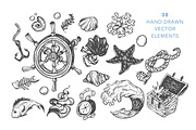 Nautical collection. Sea set., an Object Illustration by Olga Olmix (Thumbnail 2 of 7)