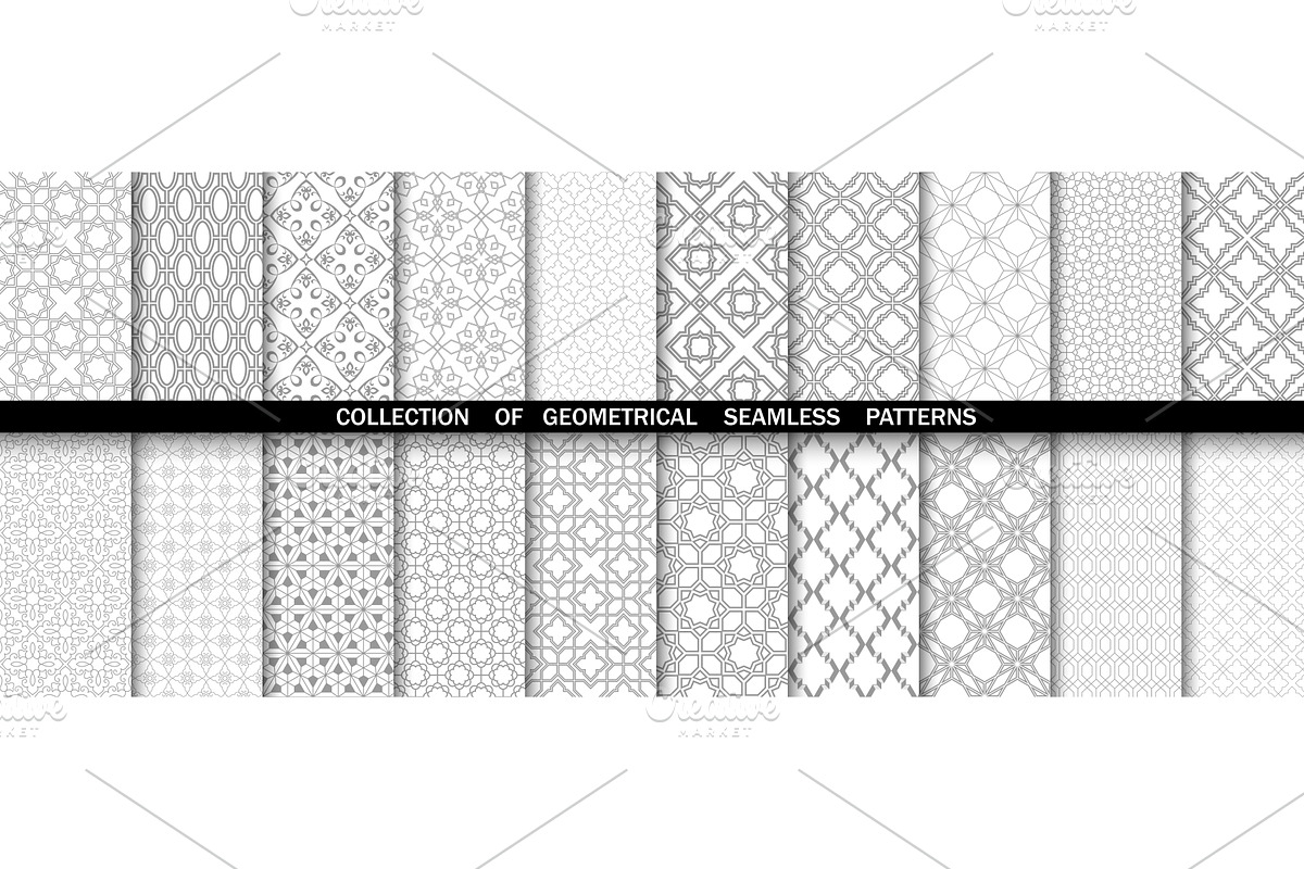 Geometric collection of patterns, a Pattern Graphic by RODINA (Photo 1 of 3)