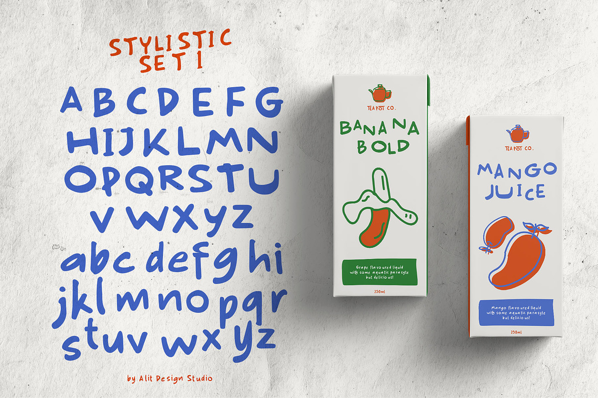 Tomato Belly Typeface, a Handwritten Font by alit design (Photo 2 of 15)