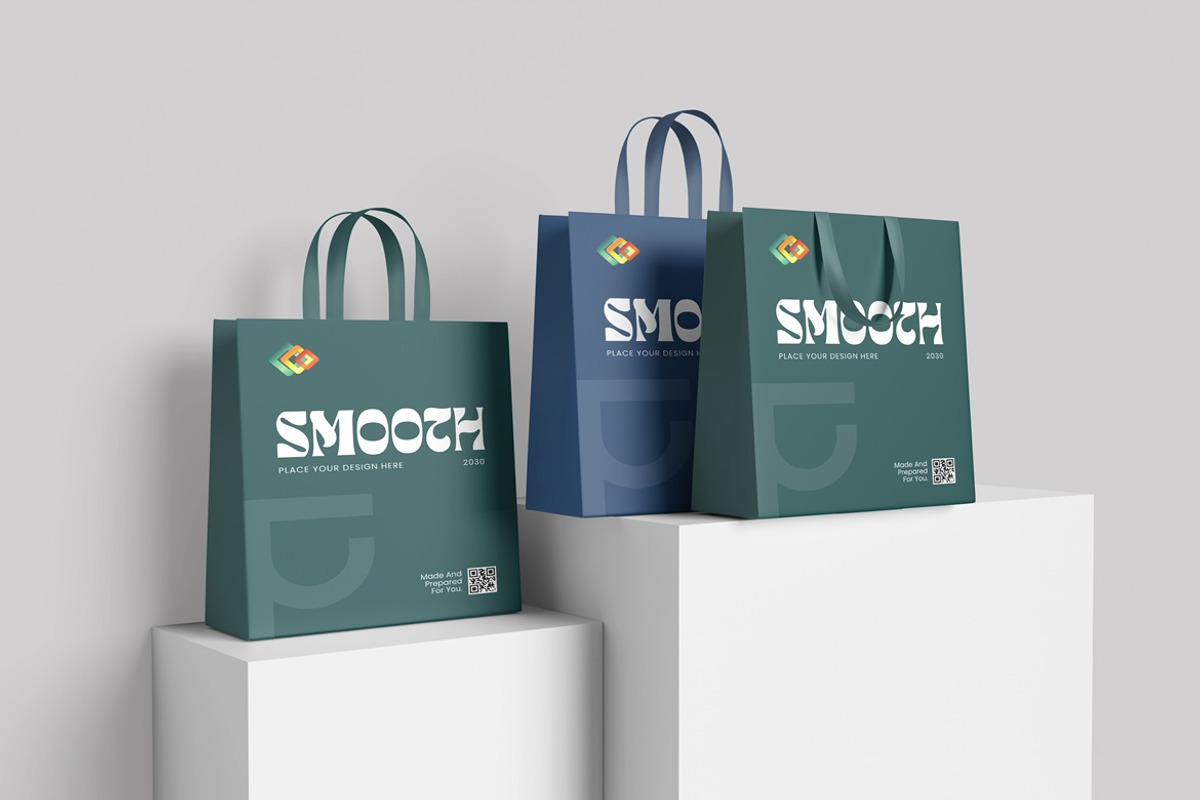 Paper Bag Mockup, a Packaging Mockup by AndikaGraphic (Photo 5 of 5)