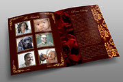 Gold Royal Rose Funeral Program, a Brochure Template by Royallove (Thumbnail 4 of 5)