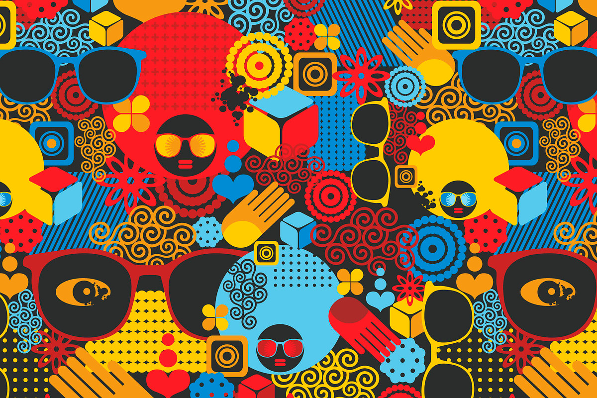Summer poster + 2 patterns, an Illustration by eka panova (Photo 3 of 4)