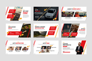 Driving School PowerPoint Template