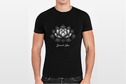 Sacred Lotus Flowers hand drawn logo, an Object Illustration by GraphicRedStudio (Thumbnail 7 of 10)
