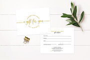 Modern Gift Certificate Template, a Business Card Template by Indie Grace Design (Thumbnail 2 of 2)