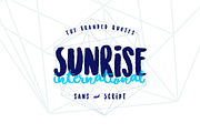 Sunrise International (Typeface), a Script Font by The Branded Quotes (Thumbnail 1 of 11)