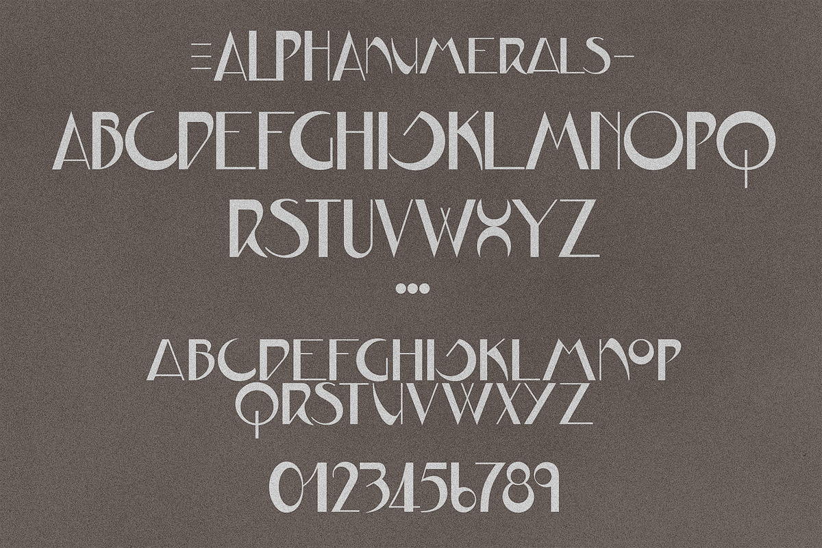 JVNE-CoalWorks - Art Deco Typeface preview 2