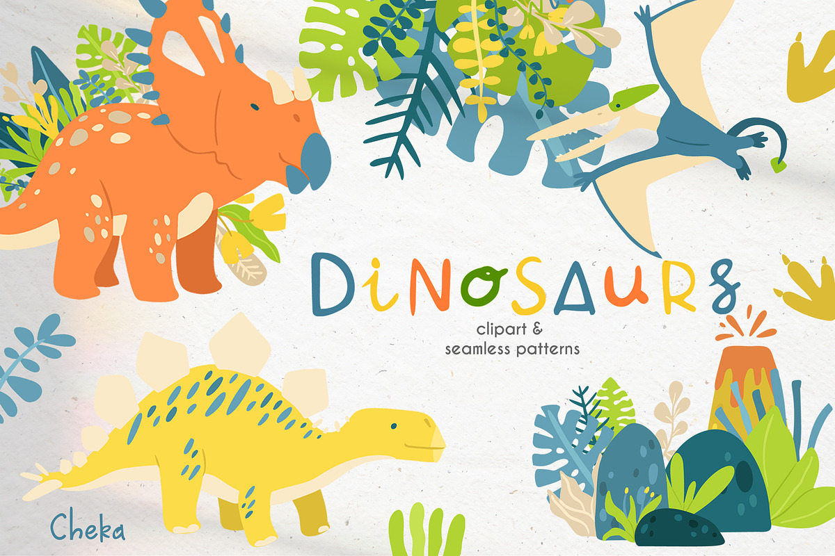 Cute Dinosaurs, an Animal Illustration by Kate Art (Photo 1 of 10)
