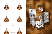 Halloween- illustration and patterns, an Illustration by Linerisyart (Thumbnail 6 of 11)