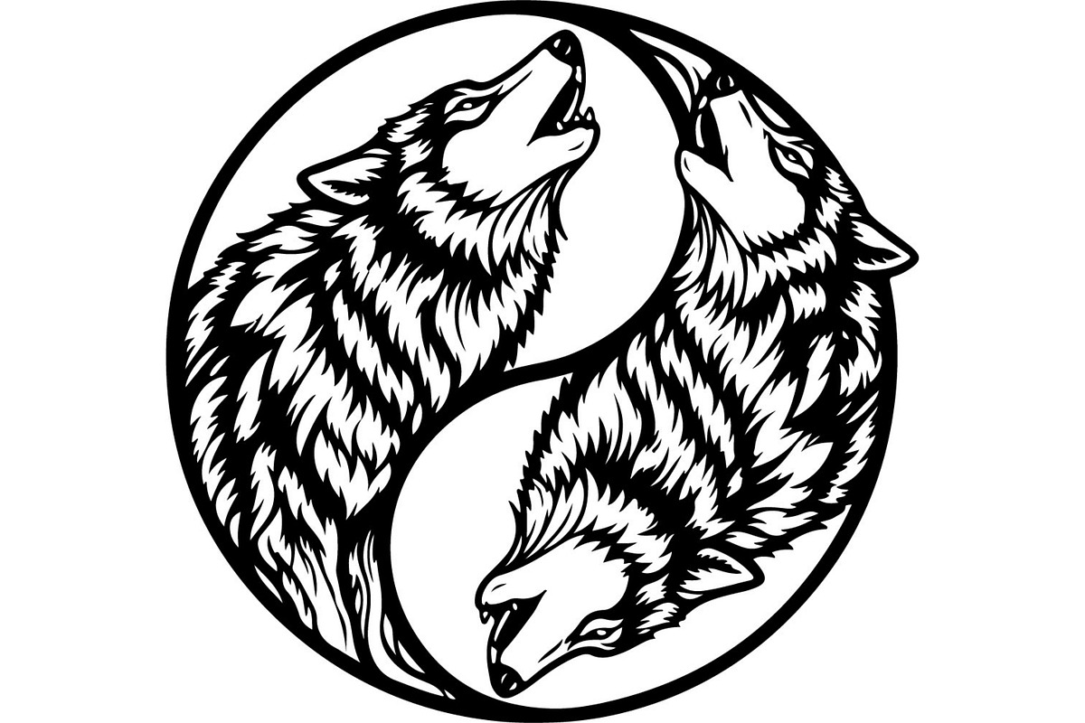 Wolf Silhouette Vector Bundle, an Animal Illustration by Designer_Momina (Photo 7 of 21)