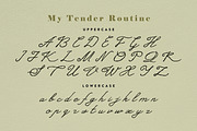 My Tender Routine Handwritten Script, a Script Font by Struvictory.art (Thumbnail 5 of 9)