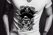 Pirate skull illustration, an Illustration by optimism (Thumbnail 3 of 4)