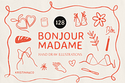 Bonjour, Madame! – Doodles & Posters, an Object Graphic by Kristina&Co (Thumbnail 1 of 13)