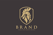 Golden Spartan Lion Crest Logo, a Branding & Logo Template by VectorCrow (Thumbnail 3 of 6)